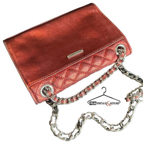 Rebecca Minkoff Mini Affair Metallic Quilted Bag - Picture 4 of 8